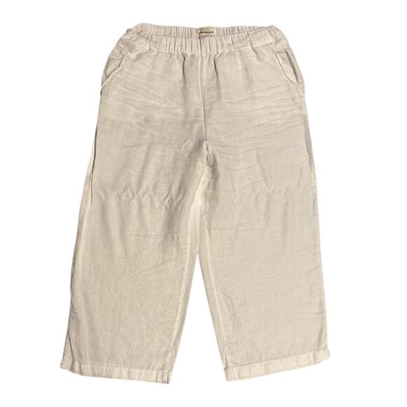 Cynthia Rowley White Linen Pants - Picture 1 of 4